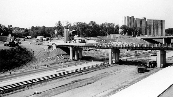 Widening of Shirley Highway and building of bridge, 1966.
(Courtesy Fairlington Properties, Realtors)