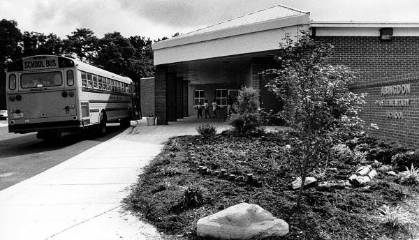 Abingdon Elementary School, c. 1992 (Photo by Jim Tingstrum)