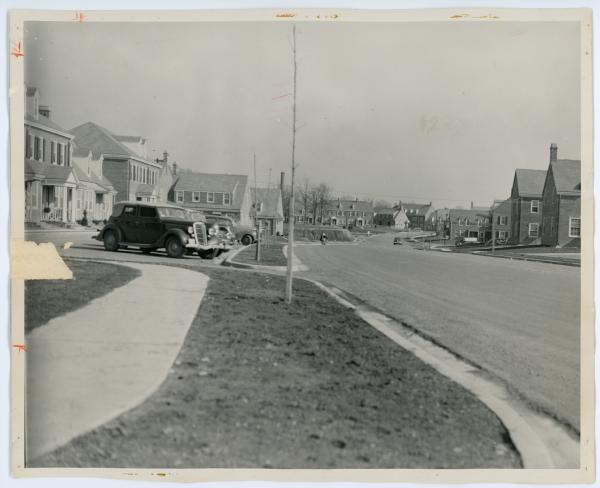 View down the street of Fairlington - possibly South (36th Street?) or North Fairlington (Buchanan Street?)