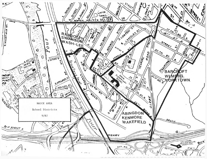 Busing in Green Valley in 1987. From the Charlie Clark Center for Local History.