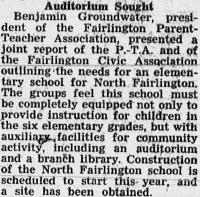 A newspaper or document excerpt describing an event in Abingdon's history.