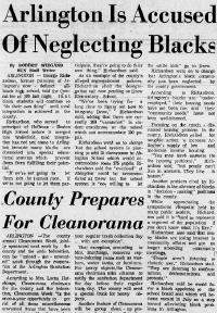 A newspaper or document excerpt describing an event in Abingdon's history.